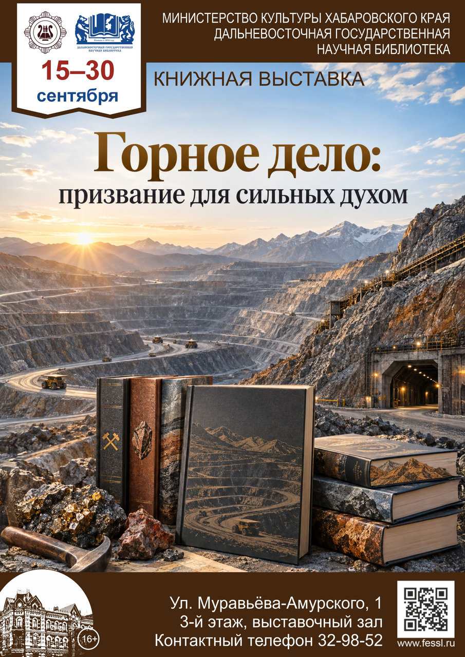 Книжная выставка «Горное дело: призвание для сильных духом»